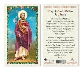 HC9-558E St. Matthias the Apostle Holy Cards