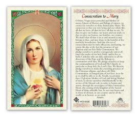 Consecration to Mary Holy Cards