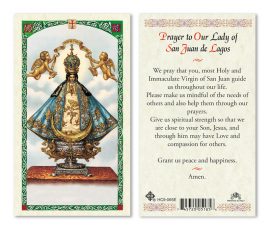 HC9-065E Our Lady of San Juan Holy Cards
