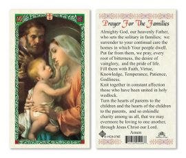 hc9-076e Prayer for Families Holy Cards