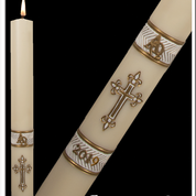 Gloria White Paschal Candle