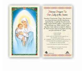 HC9-OLSE Our Lady of the Snows Holy Cards