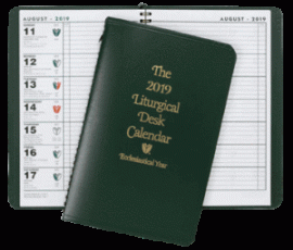 Liturgical Desk Calendar Hardcover 2020 Or 2021 Mckay Church Goods