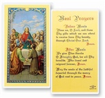 Meals Holy Card