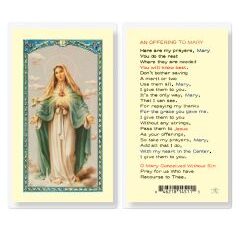 Immaculate Heart of Mary Holy Cards